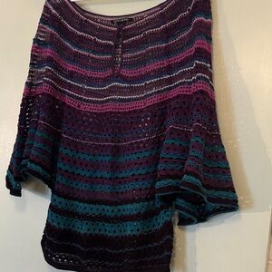 🍀Lucky Brand Multicolor Knit Top womens med